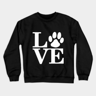 Paw Print LOVE Crewneck Sweatshirt